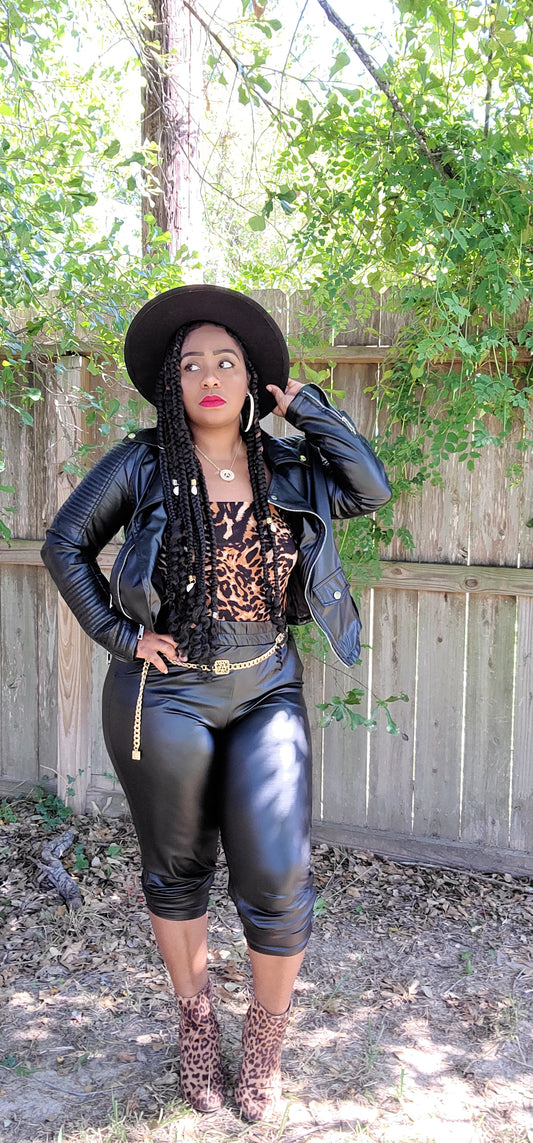 Leopard body suit